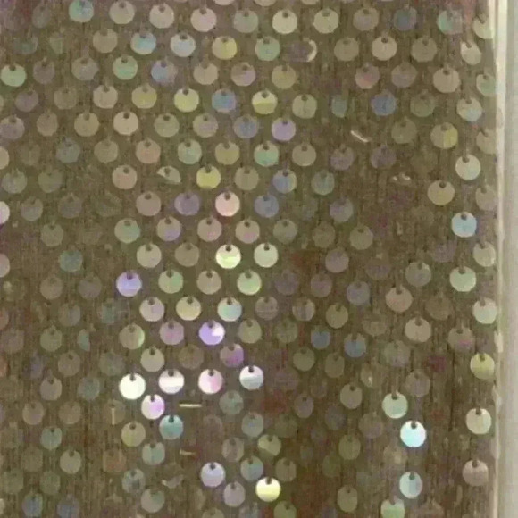 Juicy Couture Melange Pailette Beige Wool Rabbit Hair Spangles Short Size S - Picture 4 of 7